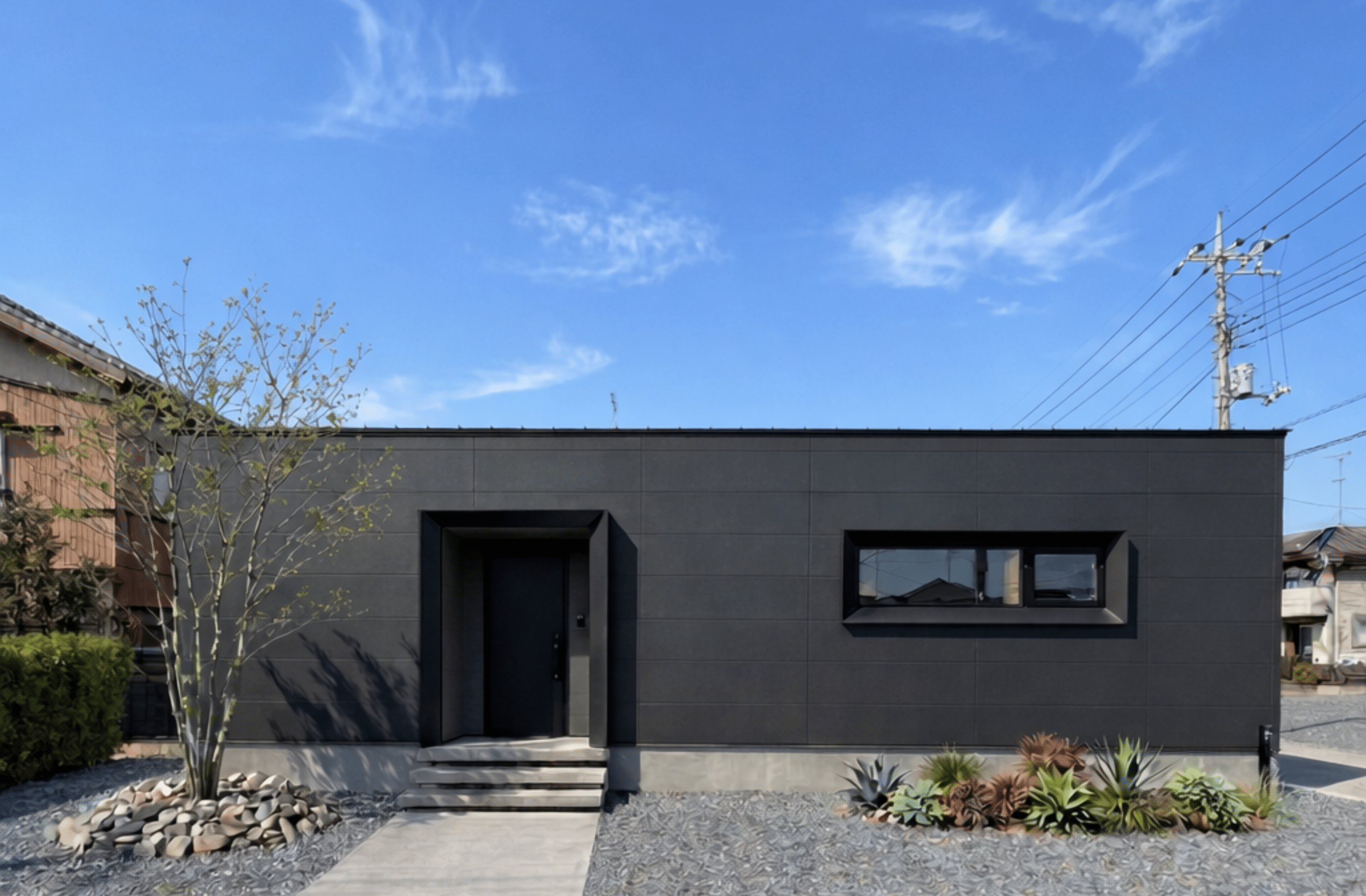 【完成見学会】中庭×勾配天井｜26坪の平屋